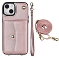 thumbnail image 1 of Crossbody PU Leather Wallet Case For IPhone 14 13 12 Mini 11 Pro X XS Max XR 8 7 SE 2020 2022 Card Slots Magnetic Lanyard Phone Cover, 1 of 5