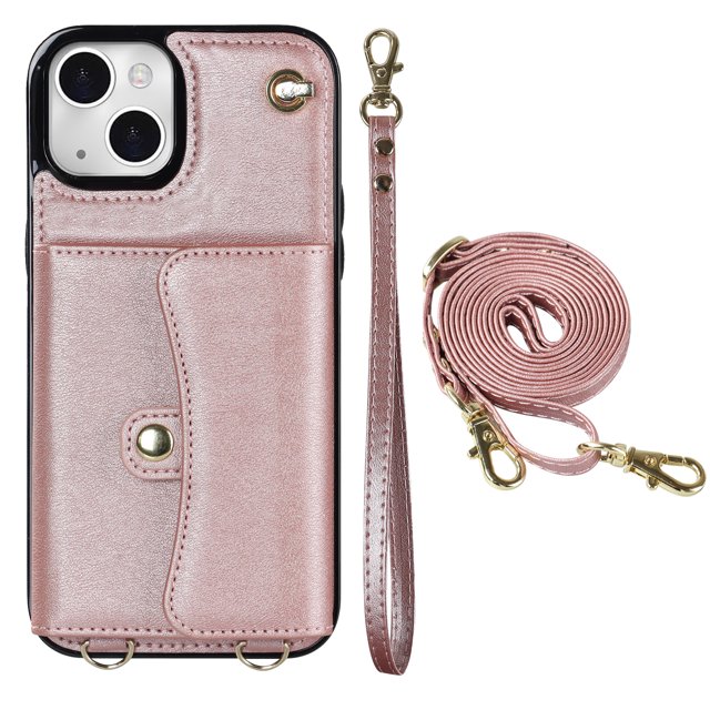Crossbody PU Leather Wallet Case For IPhone 14 13 12 Mini 11 Pro X XS Max XR 8 7 SE 2020 2022 Card Slots Magnetic Lanyard Phone Cover
