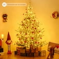 thumbnail image 2 of Costway 7 FT Artificial Christmas Tree with 1074 Flocked Branch Tips, 450 Warm White LED Lights, 2 of 10