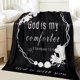 thumbnail image 2 of LHSHID God is My Comforter Blanket Scripture Blanket with Healing Caring Faith Prayer Religious Gifts for Women Christian Bible Verse Throw Blanket 40x50in, 2 of 6