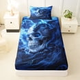 thumbnail image 3 of Erosebridal Magic Animal Dragon Twin Sheet Sets,Spooky Gothic Skull Bedding For Adult 3pcs, 3 of 6