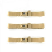 Standard 2 Point Tan Lap Bench Seat Belt Kit with 3 Belts for 1962-1980 Triumph Spitfire