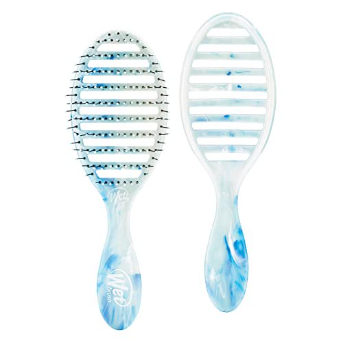 Wet Brush Cepillo desenredante original, cielo brillante, atardecer fantástico, todo tipo de cabello, cerdas IntelliFlex ultra suaves que se deslizan a través de enre Wet Brush NA