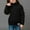 Black, variant on NAISIBABY Kids Girls Sweater(3-9T), Thick Warm Long Sleeve Turtleneck Winter Fashion Pullover Cable Knit Tops Red 6T