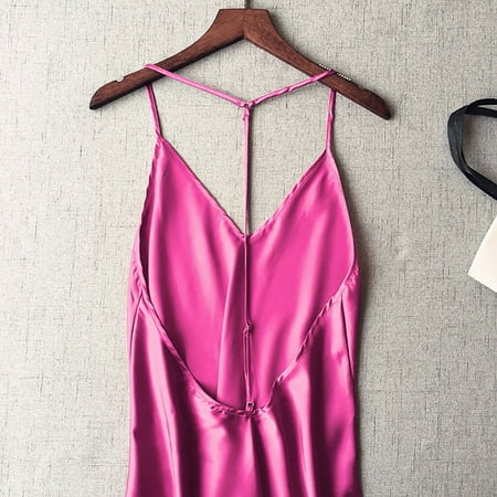 

TANGNADE Women Satin Sleepwear Babydoll Lingerie Nightdress Pajamas