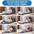 thumbnail image 3 of 4PCS Orthopedic Bed Wedge Pillow Set for Sleeping, Sitting up in Bed, 6-in-1 Foam Wedge Pillow for Acid Reflux & Back Pain Relief, Post Surgery Pillows for GERD & Snoring, Plush Grey, 3 of 14