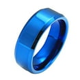 thumbnail image 1 of Fashion Simple Unisex Lovers Stainless Steel Mirror Finger Rings Jewelry Gifts, 1 of 8