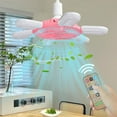 thumbnail image 1 of Summer Saving Deals!Propeller Ceiling Fans With Lights And Remote,,E27 Screw Mouth Fan Light Ceiling Fan Light Intelligent Remote Control Living Room Bedroom Dining Room Fan Small Pendant Light, 1 of 8