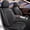 088-Black161, variant on DIKSOAKR Car Seat Covers Fit for Lexus LS 460/500 2007-2023 Waterproof Leather Seat Protector,Premium Auto Interior Accessories,Compatible Airbag,Black,Front Set( 2 Seats)
