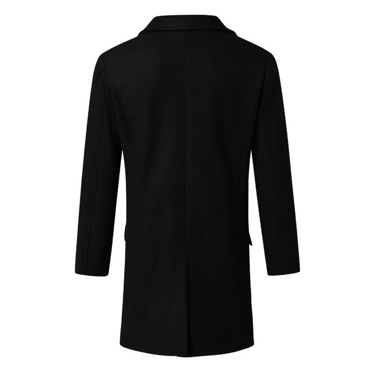 YHEGHT Men's Winter Coat Jacket Style Fashion Handsome Long Wool Overcoats  Comfortable Warm Soft Coat Tall Mens (Black, S) : : Clothing,  Shoes & Accessories