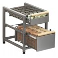 thumbnail image 1 of Gabinete Organizador Deslizable Doble Nivel Para Cocina Estante de Almacenaje Color Gris Obscuro para cocina, 1 of 6