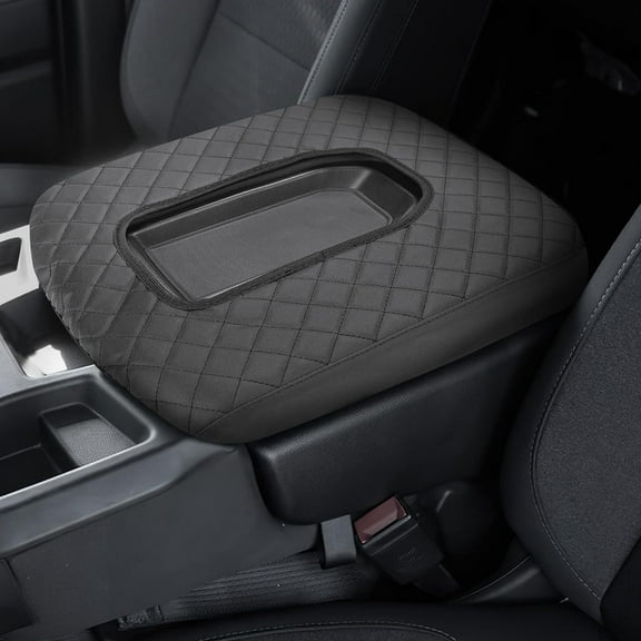 JJMY For 2019-2024 Silverado/Sierra 1500 Jump Seat Center Console Armrest Cover Pad