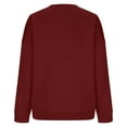 thumbnail image 4 of Hvot&aat Women's Crewneck Sweatshirts Long Sleeve Casual Loose Fit Pullover Solid Color Tshirt Tops 2025 Fall Trendy Clothes, 4 of 4