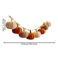 thumbnail image 4 of HaiSphere Halloween Decorations Indoor Crochet Pumpkin Swag-With Wood Beads for Fall Decorations for Home, Halloween Hanging Decor, Pumpkin Decorations, Halloween Party Decorations,A, 4 of 8