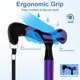 thumbnail image 2 of Bastón King Pavonini Stability, plegable, 158 kg, color morado, 2 of 8