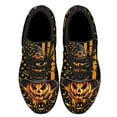thumbnail image 2 of Halloween Pumpkin American flag Shoes Sneakers for Women Men Black Size 13, 2 of 7