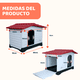 thumbnail image 2 of Casa para perro Mediano / Chico MascoAmigo con Puerta Metálica-Térmica-de plástico 91.5x69x66 cm Rojo., 2 of 8