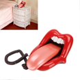 thumbnail image 4 of Large Tongue Shape Landline Telephone Cute Big Red Tongue Corded Phone for Home and Office Decoration, 4 of 5