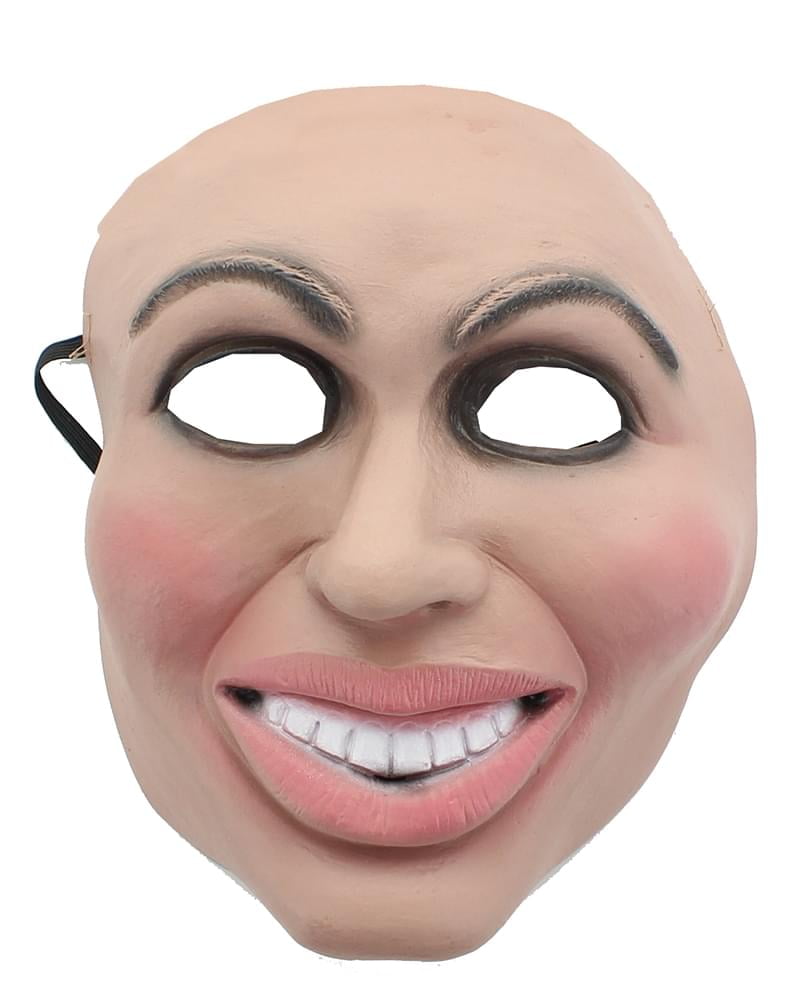 Evil Grin Womens Adult Big Smile Purge Plastic Costume Mask 