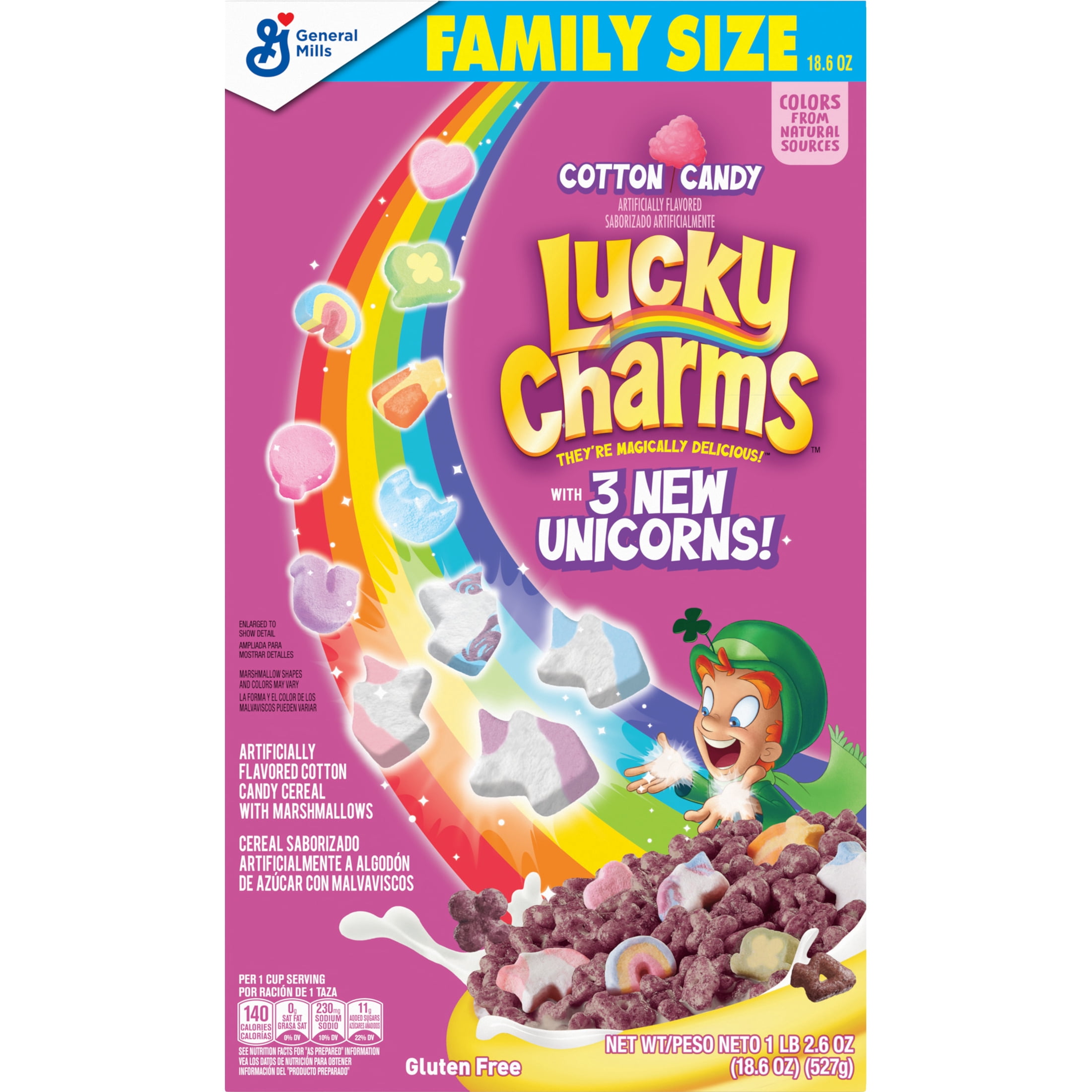 Lucky Charms Unicorn Magic Breakfast Cereal Family Size