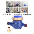 thumbnail image 2 of Water Meter Heavy Duty Brass Flow Measure Tap Cold Water Meter Home Garden Wet Table Measuring Tools Water Measurement, 2 of 7