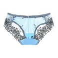 thumbnail image 1 of B91xZ Culottes Bikini pour Femmes en Coton Extensible, Bleu Clair L, 1 of 3