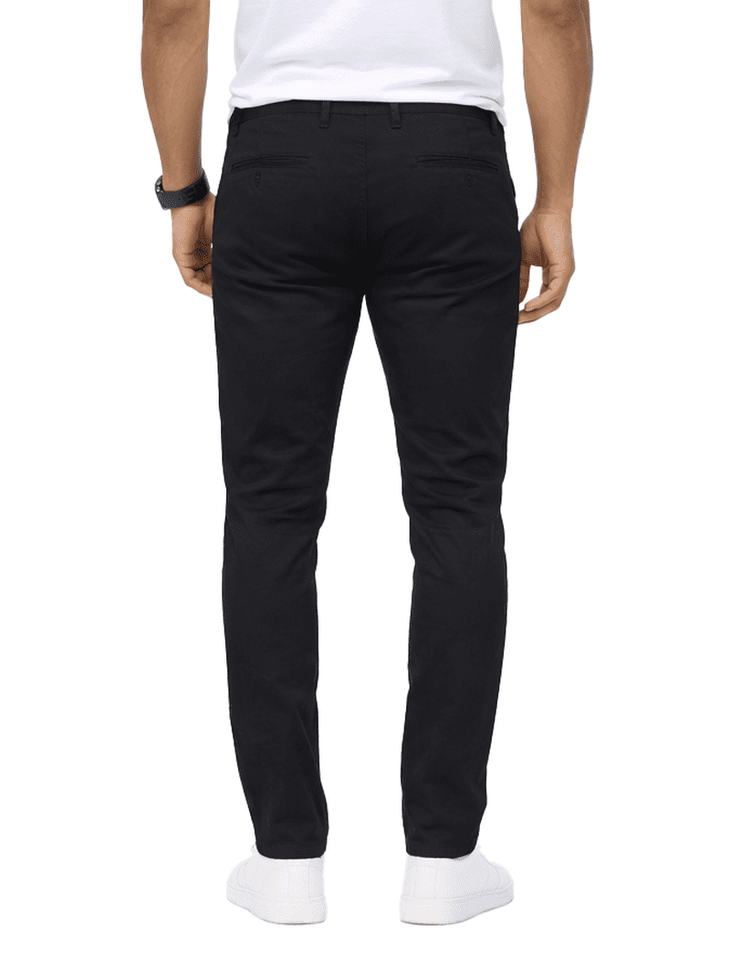 Access Men's Basic Casual Uniform Comfort Stretch Chino Pants (Black, 30x34)  - Walmart.com