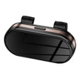thumbnail image 2 of Soporte para gafas de sol para visera de coche, organizador de almacenamiento de gafas, estuche rígido para gafas de sol de coche, clip para visera de Oro rosa negro, 2 of 8