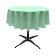 thumbnail image 1 of TCpop51R-MintP44 LA Linen Nappe en Popeline de Polyester, Menthe - 51 Po. Ronde, 1 of 1