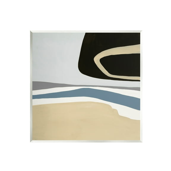 Stupell Industries Modern Asymmetrical Composition Abstract Painting Unframed Art Print Wall Art, 12 x 12