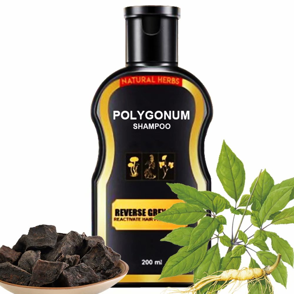 Polygonum Multiflorum Shampoo Reverse Grey Hair Darkening Natural
