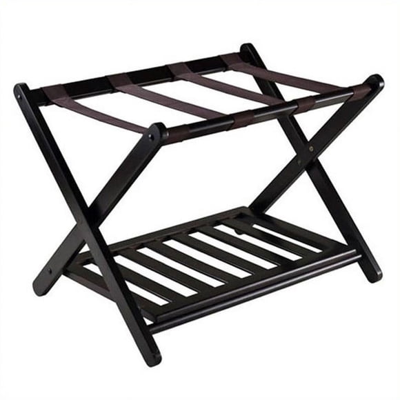 Winsome Wood Reese Luggage Rack with Shelf