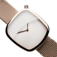 thumbnail image 4 of Bering Time Pebble Collection Polished Rose Gold Stainless Steel Case and Milanese Strap with White Dial Women's Watch. 18034-364, 4 of 5