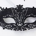 thumbnail image 4 of Xfvqtps Mardi Gras Mask for Women Masquerade Masks Half Face Flash Glitter Fox Shape Carnival Mask for Makeup Performance Ball Party Black, 4 of 5