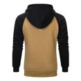 thumbnail image 6 of VNKIDY Men's Hoodies Autumn Winter Color Block Warm Sweatshirt Loose Fit Long Sleeve Drawstring Hooded Pullover For Cold Weather Stylish Tops, 6 of 6