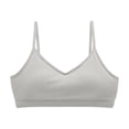 thumbnail image 5 of Kilaqueen Women's Basic Seamless Cami Bra, Wireless Spaghetti Strap Bralette, Soft Cotton Feel Lounge Bra, 5 of 6