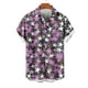 thumbnail image 2 of Mens Casual Manga Corta Botón Abajo Camisas, Cuello de Vuelta Impresión para el Verano, Al Aire Libre Y Desgaste Casual, 2 of 8