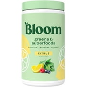 Bloom Nutrition Greens & Superfoods Powder, Citrus, 60 Servings