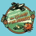 thumbnail image 2 of Men's The Simpsons Welcome to the Island of Dr. Hibbert  Graphic Tee Tahiti Blue 2X Large, 2 of 4