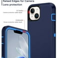 thumbnail image 5 of iPhone 16e / iPhone 15 / iPhone 14 / iPhone 13 Case Shockproof Dust/Drop Proof 3 in 1 Full Body Rugged Heavy Duty Durable Cover for Apple 6.1" Navy, 5 of 8
