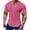 Hot Pink, variant on Oxford Shirt for Men Short Sleeve Casual Shirts V Neck Regular Fit Tops Dress Shirts for Hiking Fishing, Summer Wedding Shirt with Pocket Flex Relaxed Men's Shirts