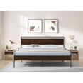 thumbnail image 2 of Ceres King Size Metal Bed - Walnut, 2 of 10