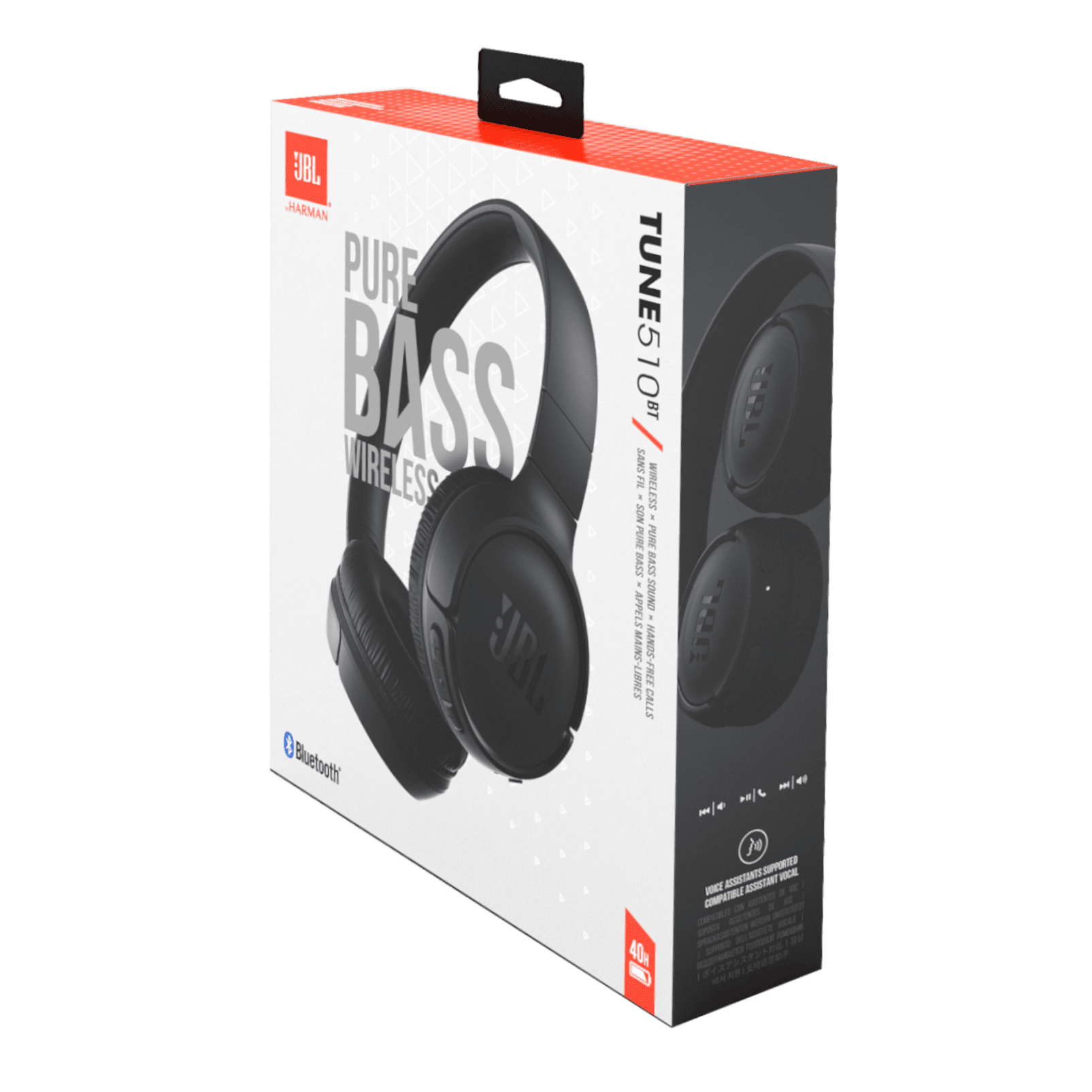 Restored JBL Tune 510BT, Wireless on-ear headphones Refurbished