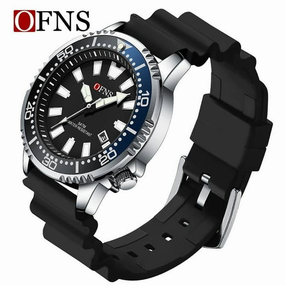 Explojoy Men's Fashion Quartz Watch – Waterproof Luminous Date Display for Everyday Style