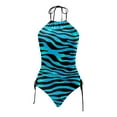 thumbnail image 5 of Bathing Suit For Women- Women's Two Piece Irregular Striped Printed Swimsuit Tankini Swimsuit Set, Bikini Femme, 5 of 5