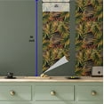 thumbnail image 5 of Ambesonne Leafy Design Peel & Stick Wallpaper for Home, Modern Feels Tropical, 13"x36", Vermilion Lime Green, 5 of 5