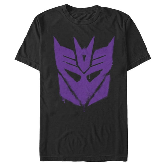 Men's Transformers Decepticon Graffiti Logo  Graphic Tee Black Medium