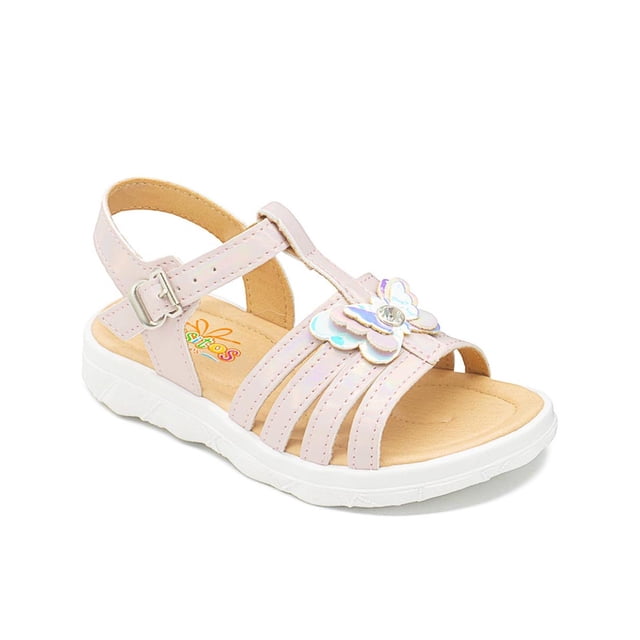 Huarache En Piel Para Niña Pasitos Enanos Color Tornasol blanco 12