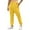 #Yellow, variant on DPTALR Men's Solid Color High Elastic Tight-Fitting Sporty Pants,White,Size L