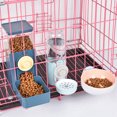 thumbnail image 2 of Decodeary ABS Hanging Pet Dispenser 500ml Rabbit Water Outlet 500ml Capacity Dispenser Bowl With Sink And Clean Water Water Deep Blue, 2 of 6
